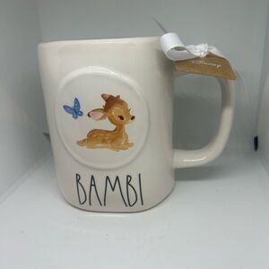 Rae Dunn White BAMBI Mug with Tag